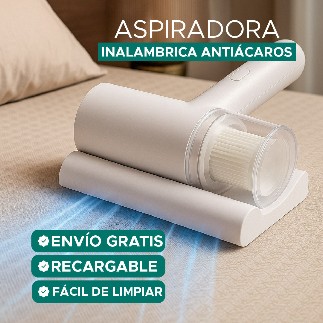🌀 Aspiradora Antiácaros  Inalámbrica Recargable 👌