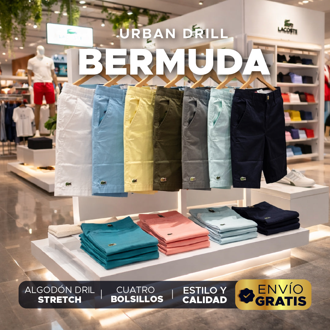 👑 UrbanDril Bermuda en Dril Premium 👌✨