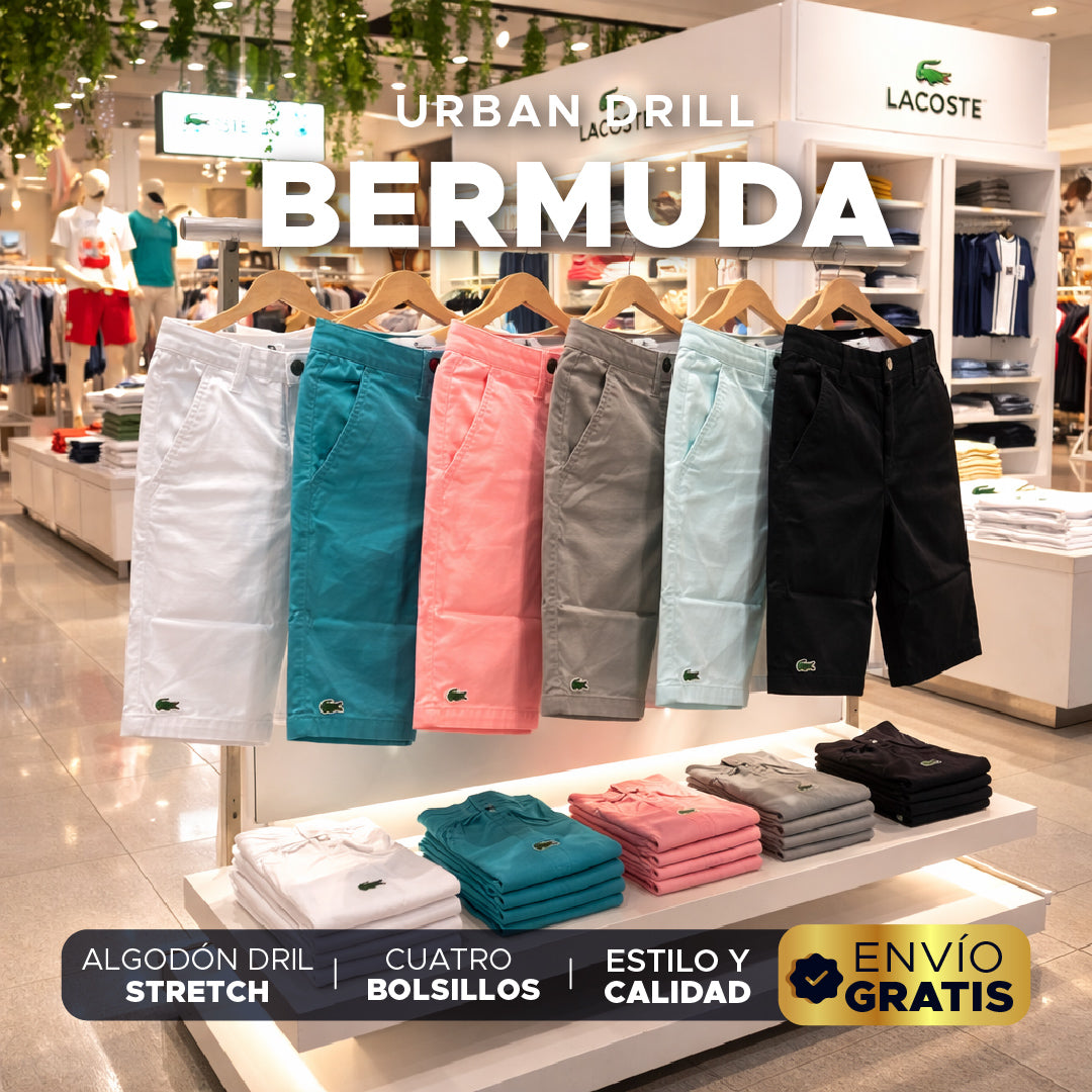 👑 UrbanDril Bermuda en Dril Premium 👌✨