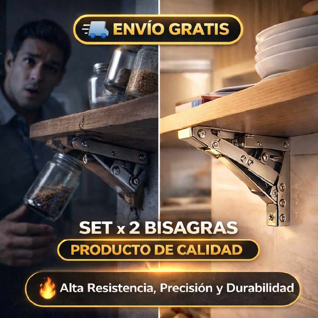 🔩✨ SteelFold Pro™ – Bisagras Inteligentes Plegables 🛠️🚀