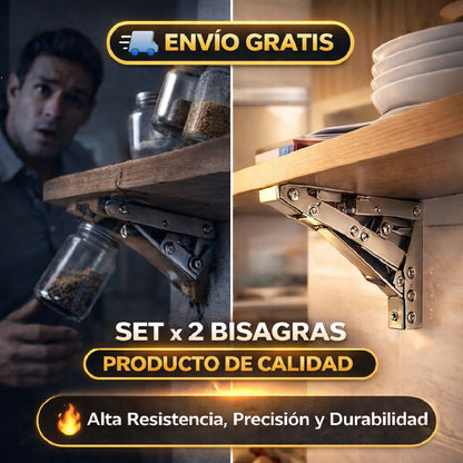 🔩✨ SteelFold Pro™ – Bisagras Inteligentes Plegables 🛠️🚀