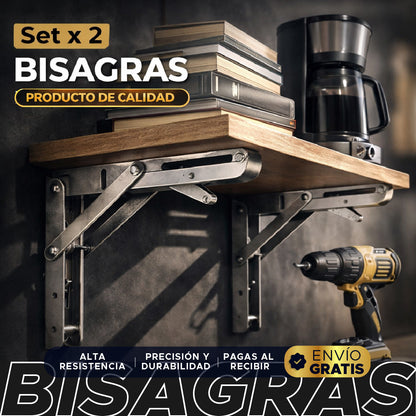 🔩✨ SteelFold Pro™ – Bisagras Inteligentes Plegables 🛠️🚀