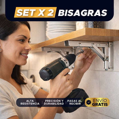 🔩✨ SteelFold Pro™ – Bisagras Inteligentes Plegables 🛠️🚀
