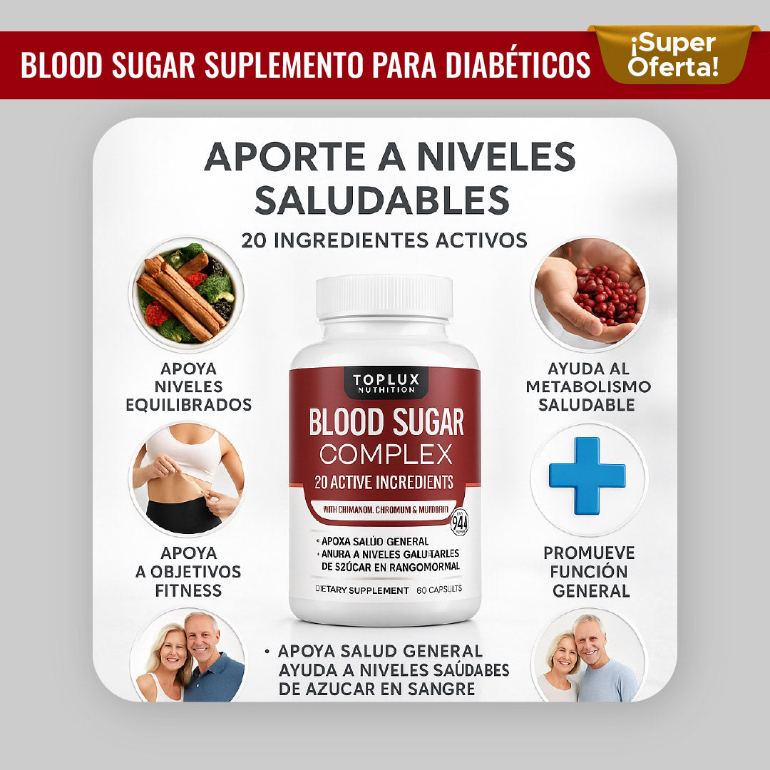 🩸 BLOOD SUGAR SUPLEMENTO PARA REGULAR NIVELES DE AZUCAR EN SANGRE