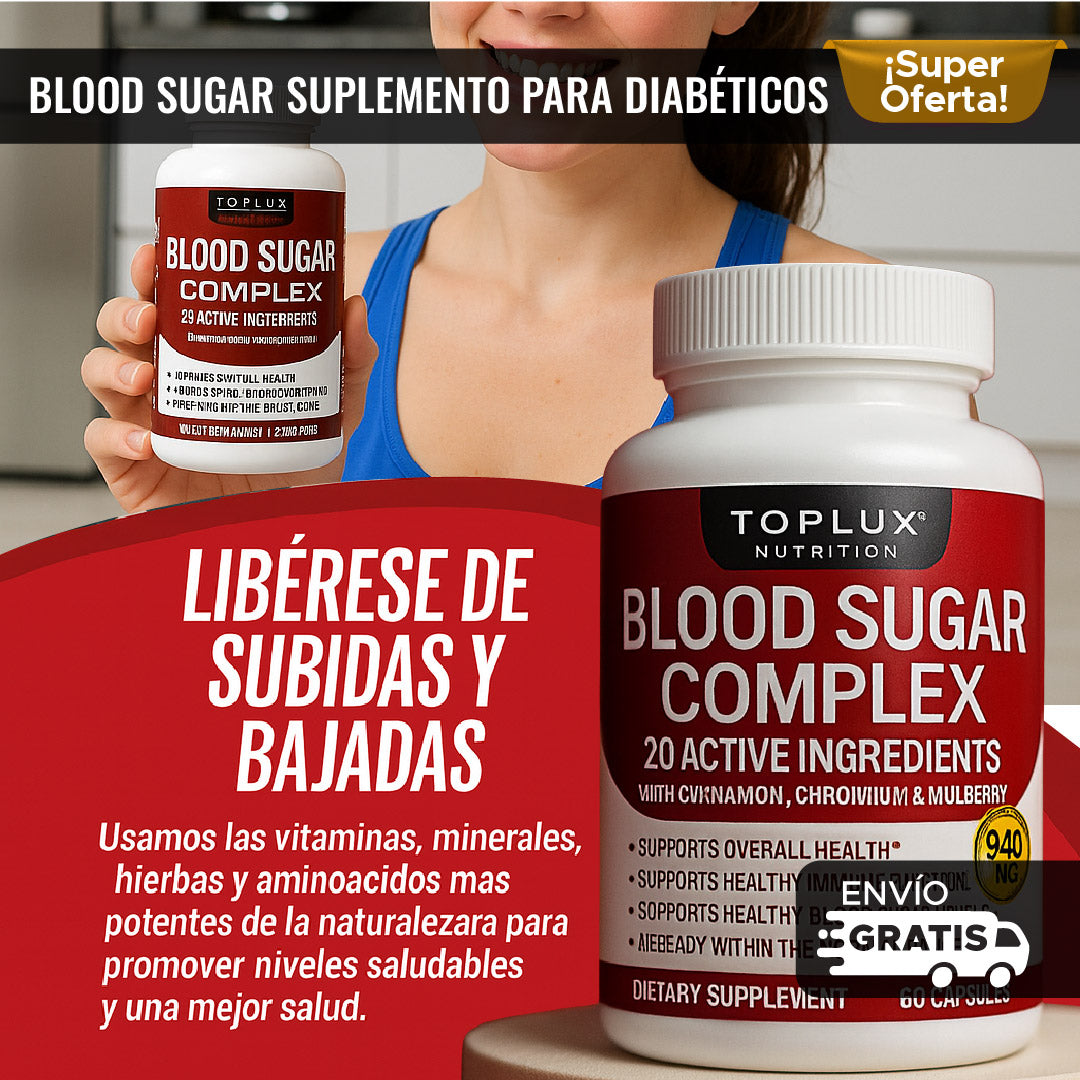 🩸 BLOOD SUGAR SUPLEMENTO PARA REGULAR NIVELES DE AZUCAR EN SANGRE