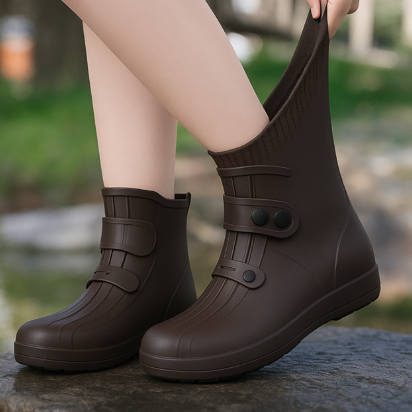 💧 RainGuard Pro™ 🌧️ Botín protector de zapatos 🦶