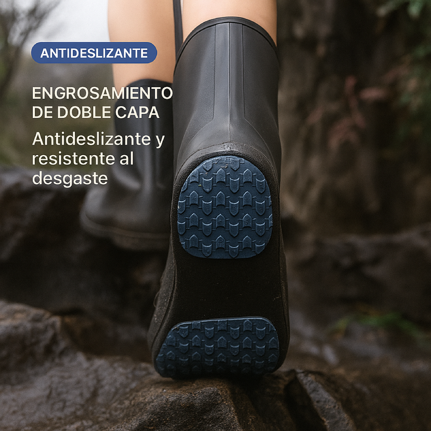 💧 RainGuard Pro™ 🌧️ Botín protector de zapatos 🦶