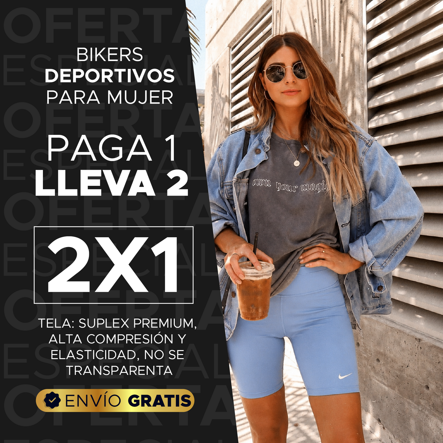 💖 PAGA 1 LLEVA 2 BIKERS DEPORTIVOS PARA MUJER 🔥