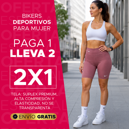 💖 PAGA 1 LLEVA 2 BIKERS DEPORTIVOS PARA MUJER 🔥