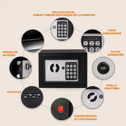🔒✨ CAJA FUERTE DE SEGURIDAD 🛡️ Protege lo que más valoras💎