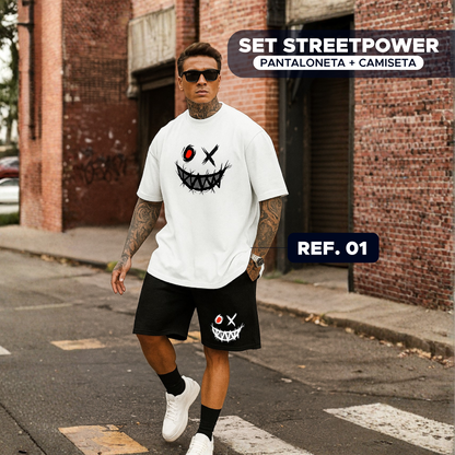 ⚡ StreetPower Set Pantaloneta + Camiseta para Hombre 💪
