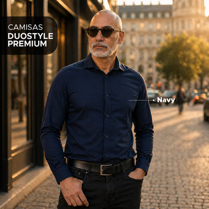 ✨ DuoStyle Camisas manga larga PAGA 1 Y LLEVA 2 🔥 Combo Ejecutivo ⭐