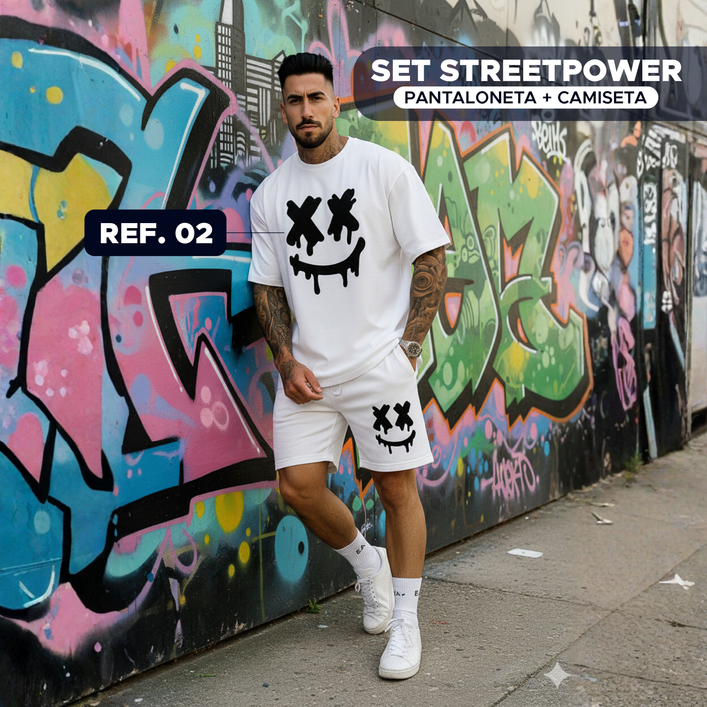 ⚡ StreetPower Set Pantaloneta + Camiseta para Hombre 💪