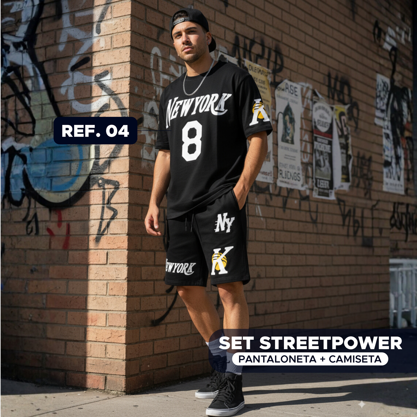 ⚡ StreetPower Set Pantaloneta + Camiseta para Hombre 💪