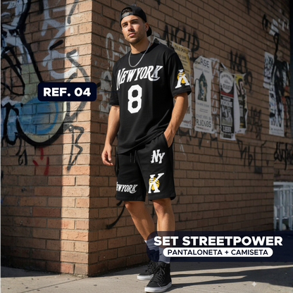 ⚡ StreetPower Set Pantaloneta + Camiseta para Hombre 💪