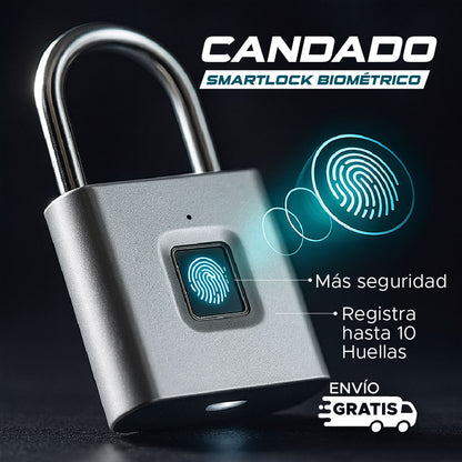🔒 SmartLock Candado de acero con Huella Biométrico 🛡️