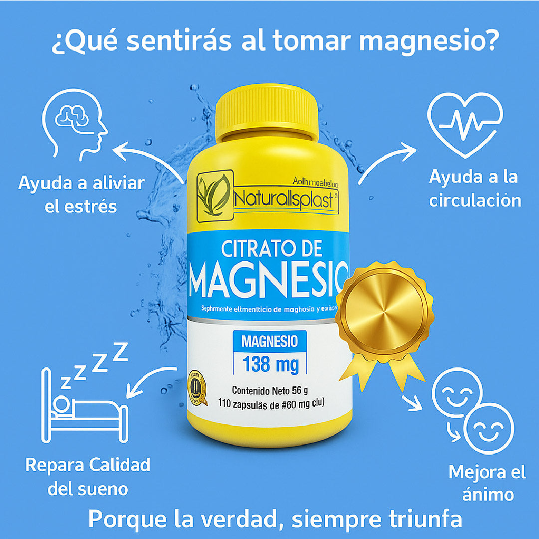 💪 CITRATO DE MAGNESIO REPARADOR CON R. INVIMA 🧠