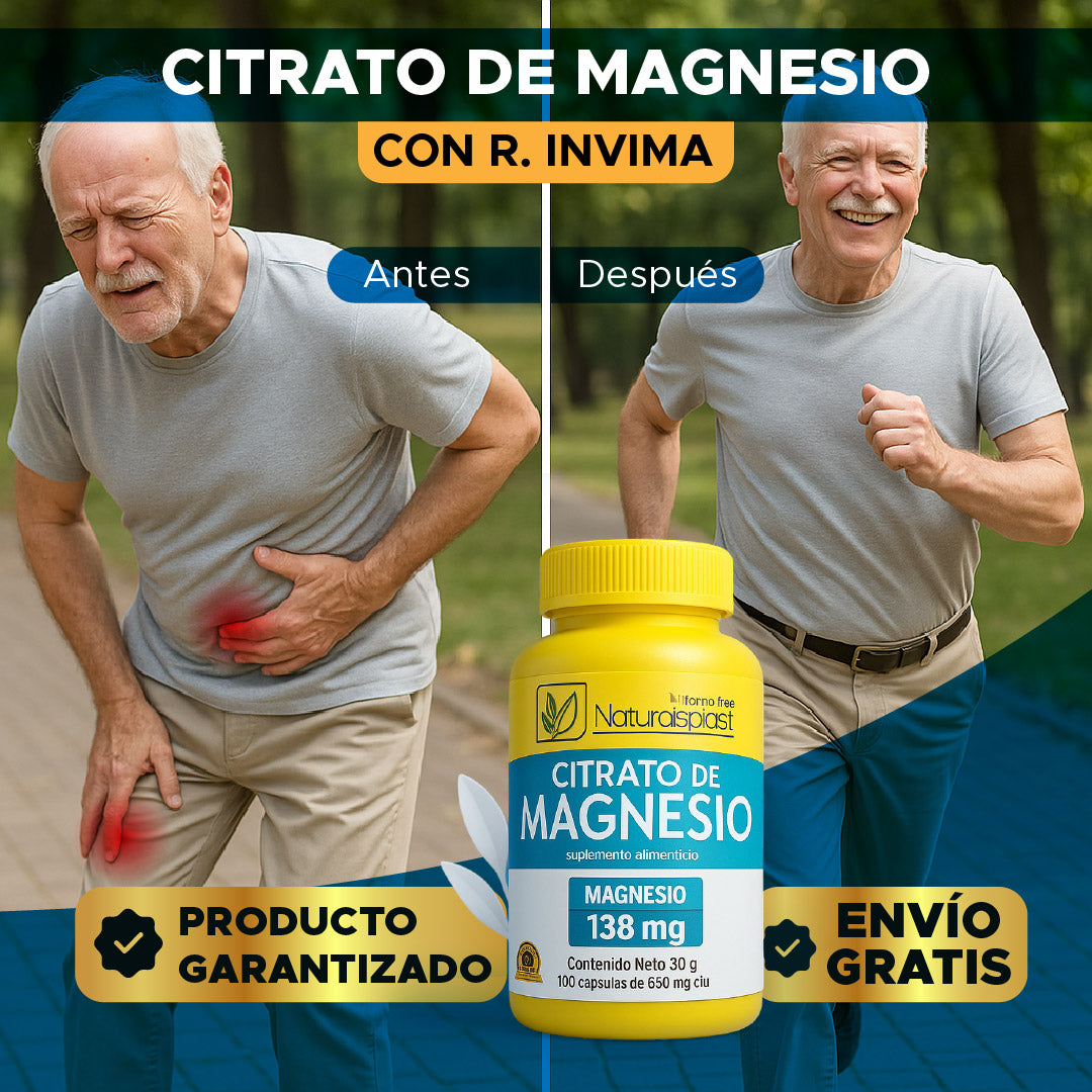 💪 CITRATO DE MAGNESIO REPARADOR CON R. INVIMA 🧠