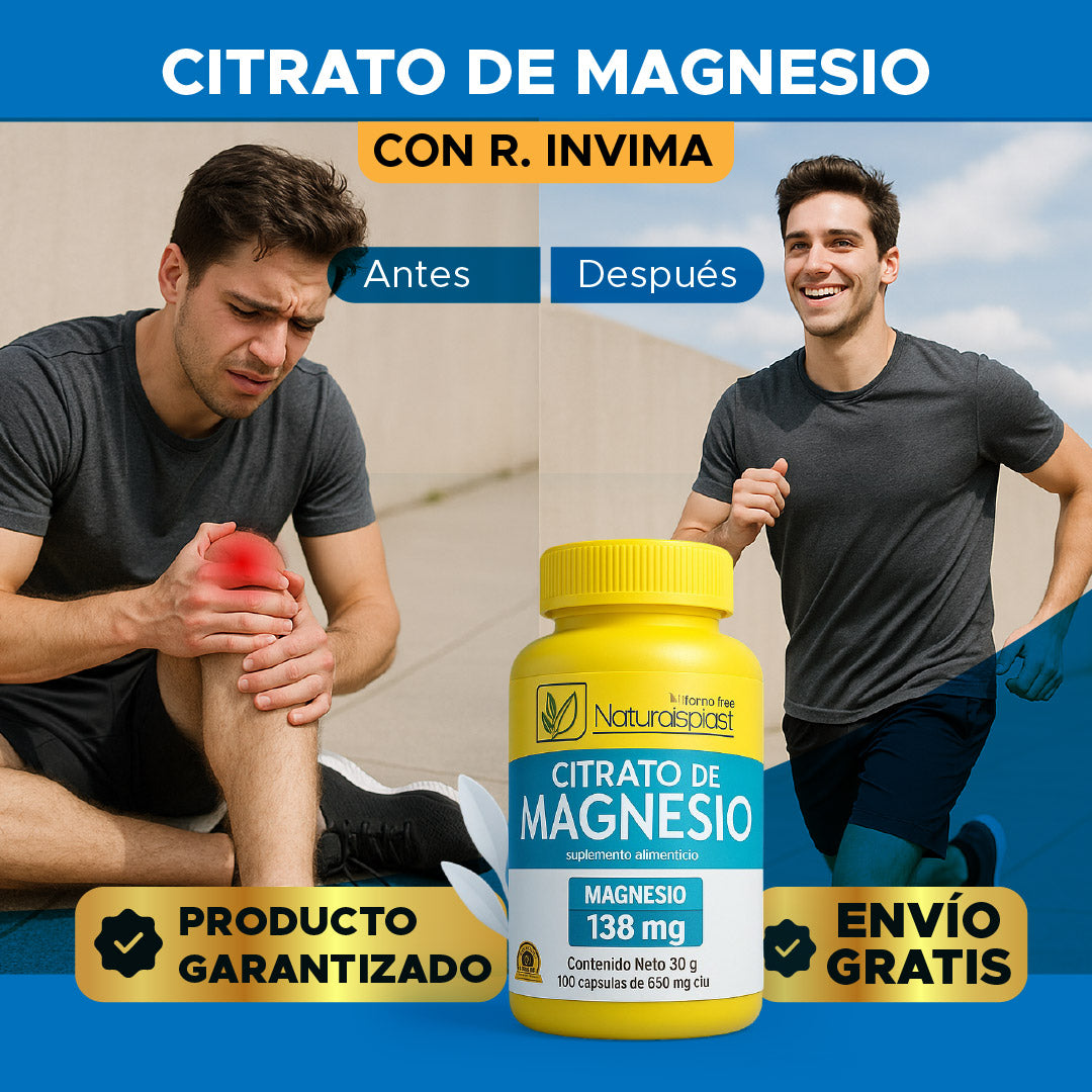 💪 CITRATO DE MAGNESIO REPARADOR CON R. INVIMA 🧠