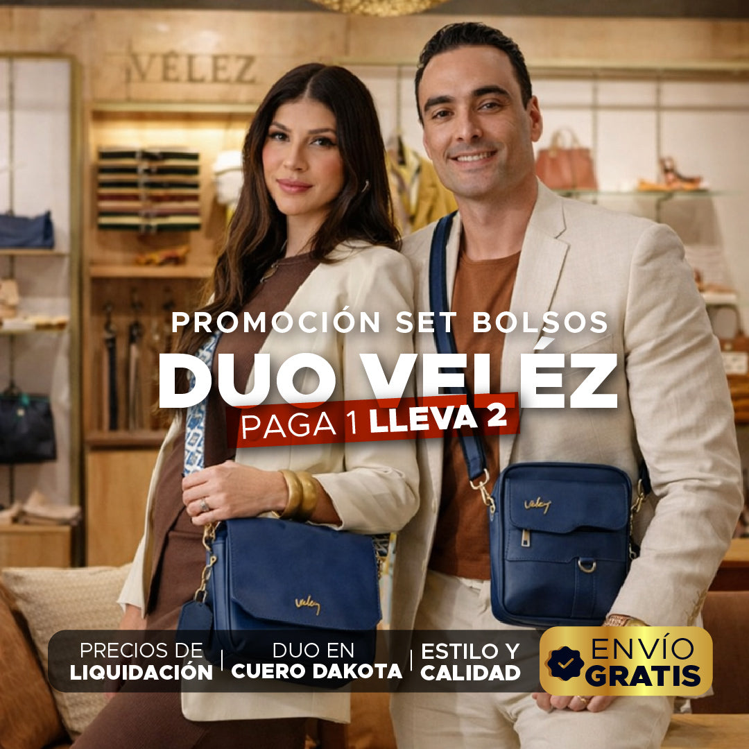 👜🔥✨ SET BOLSO VÉLEZ DUO DAKOTA ✨🔥PARA EL Y ELLA