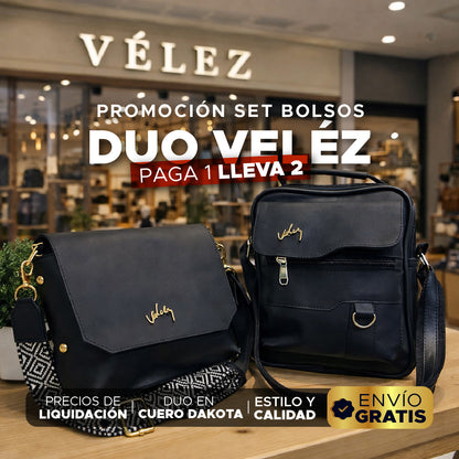 👜🔥✨ SET BOLSO VÉLEZ DUO DAKOTA ✨🔥PARA EL Y ELLA