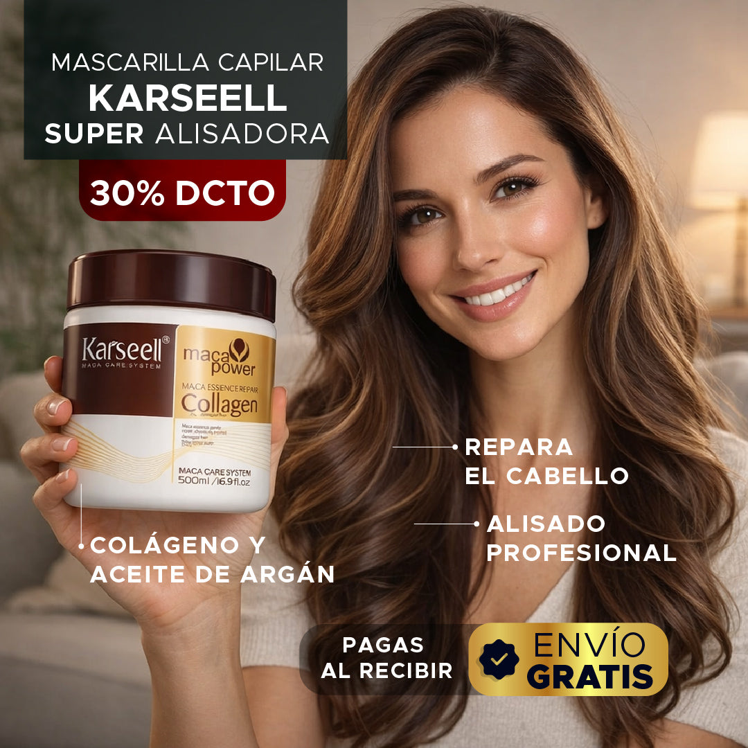 💎✨ Mascarilla Capilar Super Alisadora Karseel 500ml ✨💎