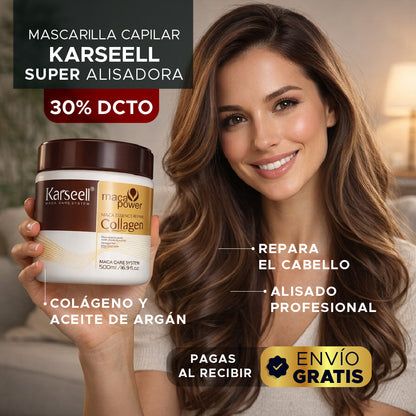 💎✨ Mascarilla Capilar Super Alisadora Karseel 500ml ✨💎