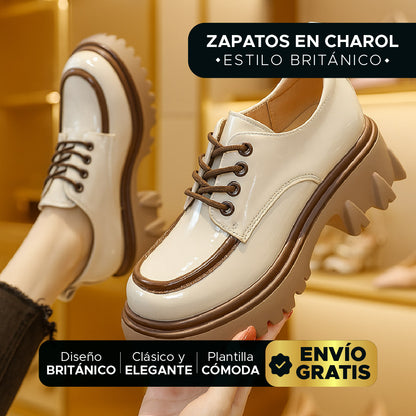 👑 Oxford Royale™ – Zapatos de Charol Estilo Británico para Mujer 💎👞