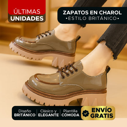 👑 Oxford Royale™ – Zapatos de Charol Estilo Británico para Mujer 💎👞