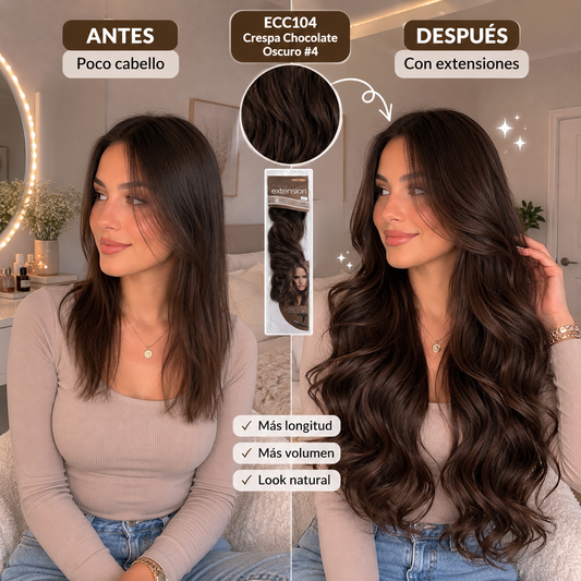 👑✨ ¡EXTENSIÓN PARA TRANSFORMAR TU CABELLO EN SEGUNDOS! ✨👑
