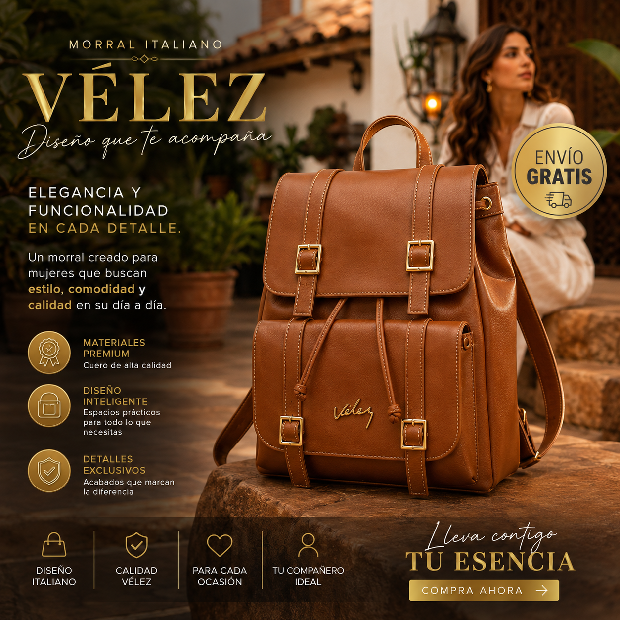Bolso Velez Sahara ✨ Estilo y diseño