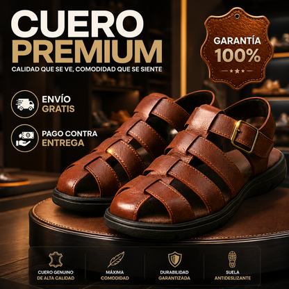 Sandalias en Cuero PrimeLeather™ Calidad Garantizada✅