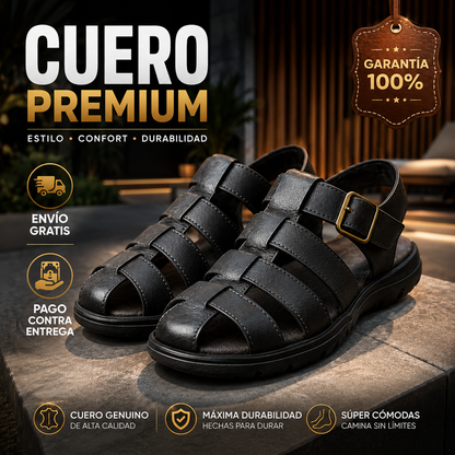 Sandalias en Cuero PrimeLeather™ Calidad Garantizada✅