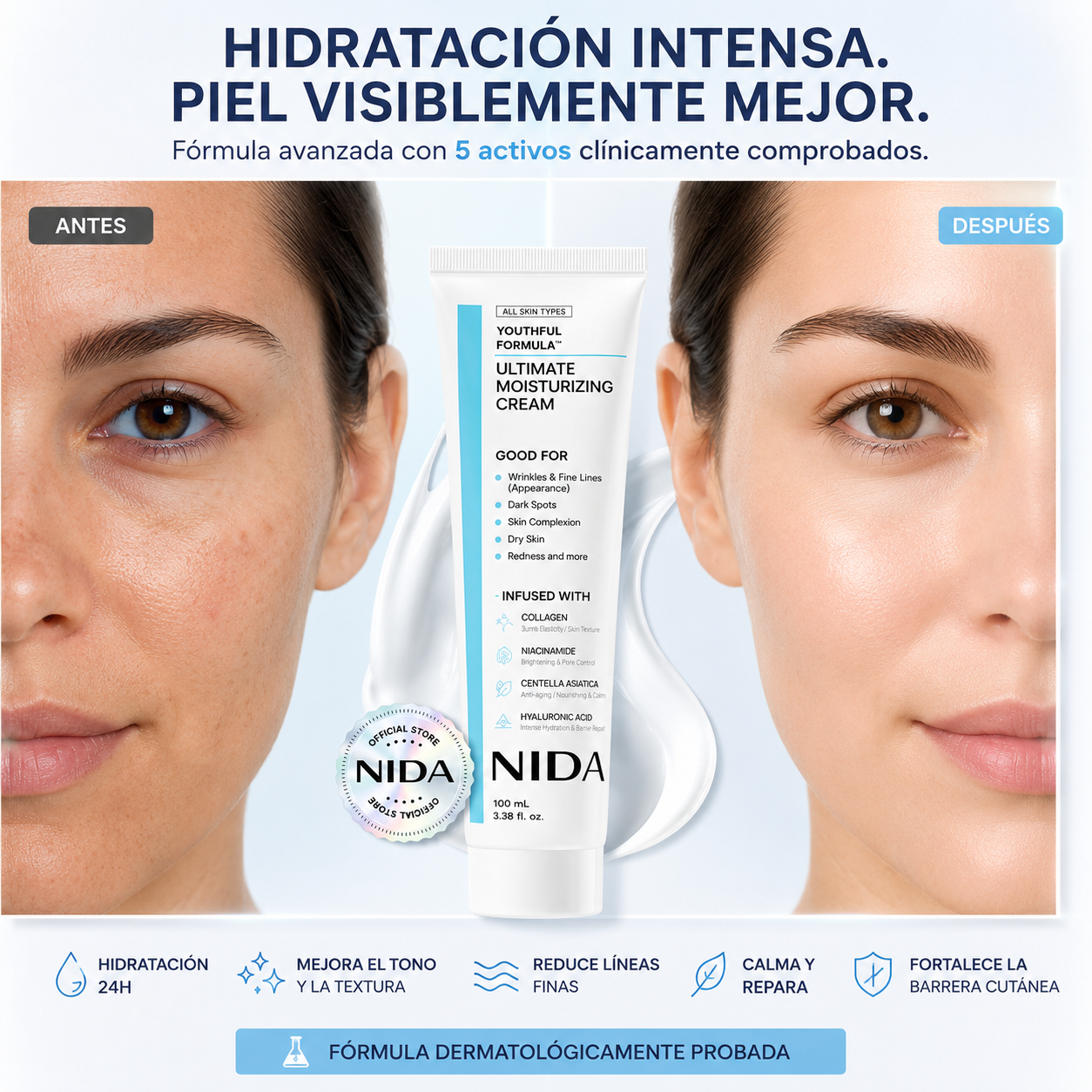 ✨🌸 CREMA NIDA RESTAURADOR ULTRA HIDRATANTE 💧✨