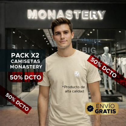 🔥👕 PACK x2 CAMISETAS MONASTERY PREMIUM 👕🔥