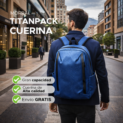 🎯 TitanPack Cuerina impermeable de alta calidad💦✅