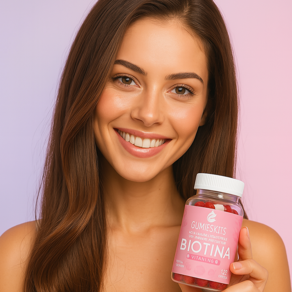🌸 GUMIESKITS™ PAGA 1 Y LLEVA 2 Frascos de Gomas de Biotina + Colágeno y Vitamina E