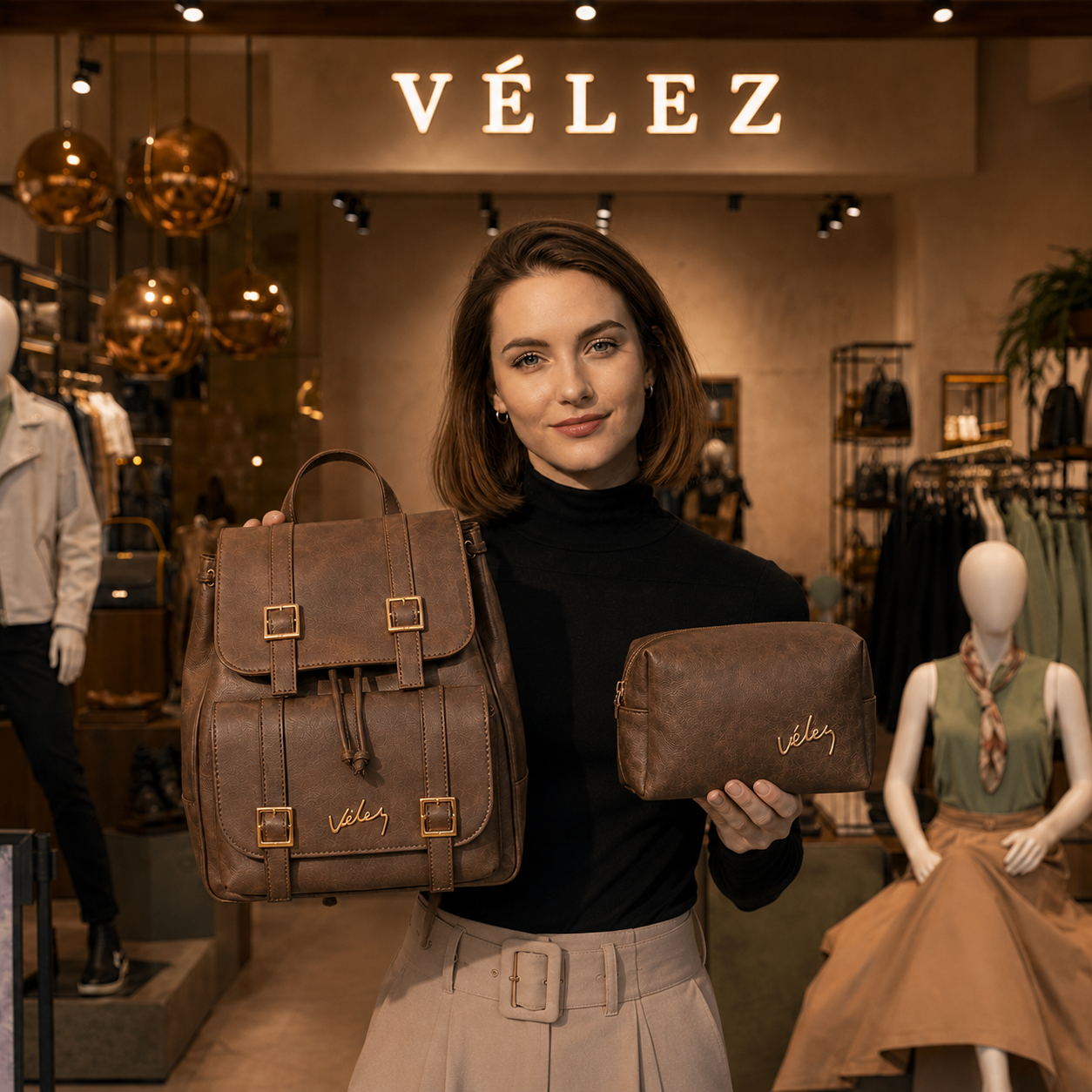 🌟 Morral Sahara Chic ✨+ Cosmetiquera GRATIS 👜Cuero vegano de alta calidad