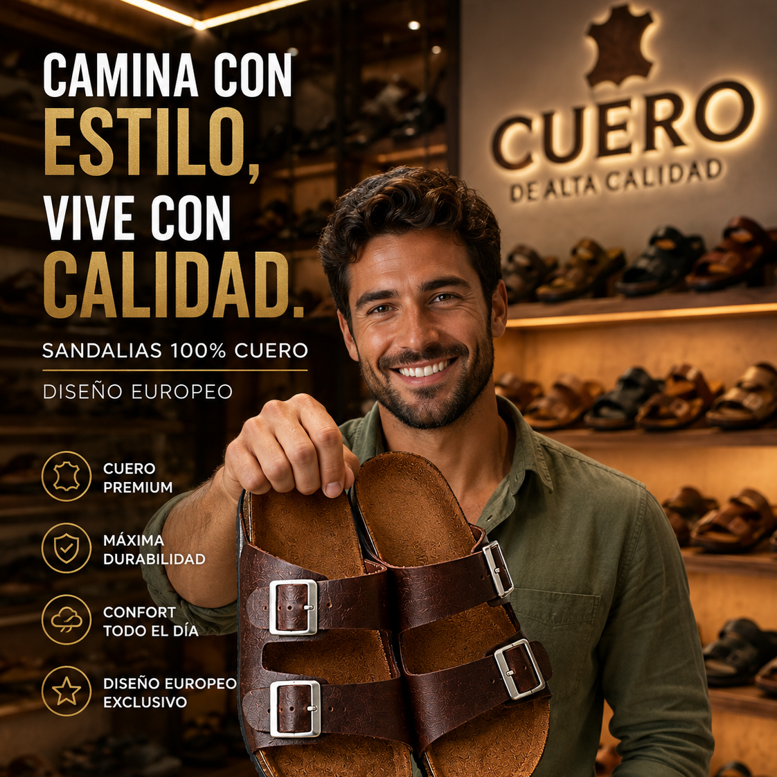 👞🇪🇺🔥  EUROWALK 🔥 SANDALIAS EUROPEAS PREMIUM™ 🔥👞