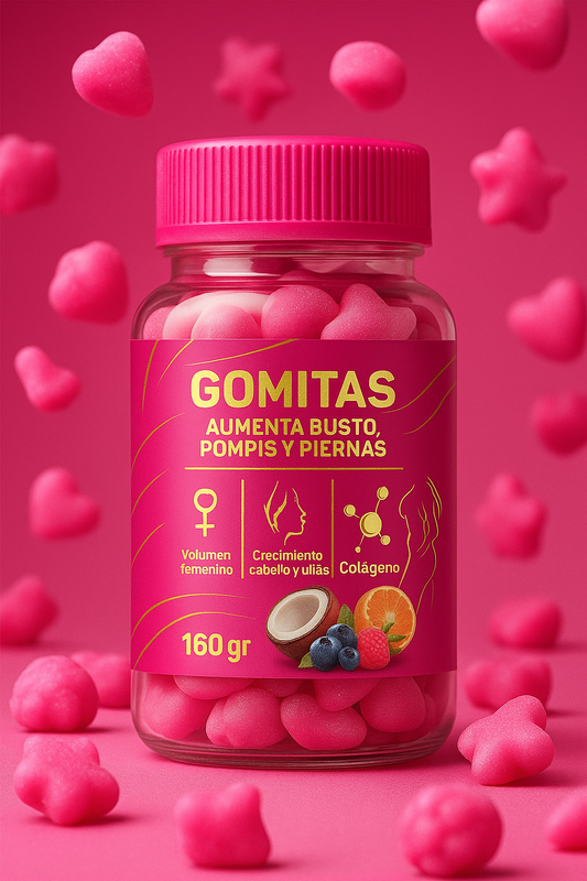GLOW GUMMIES – AUMENTA BUSTO, PIERNAS Y POMPIS 🍑
