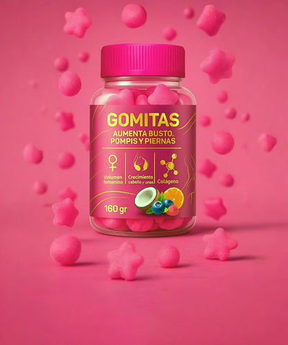 GLOW GUMMIES – AUMENTA BUSTO, PIERNAS Y POMPIS 🍑