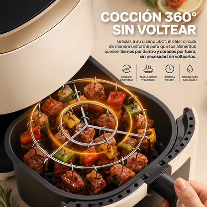 🍗 GrillMax Air™🔥 Parrilla Premium en acero para Air Fryer