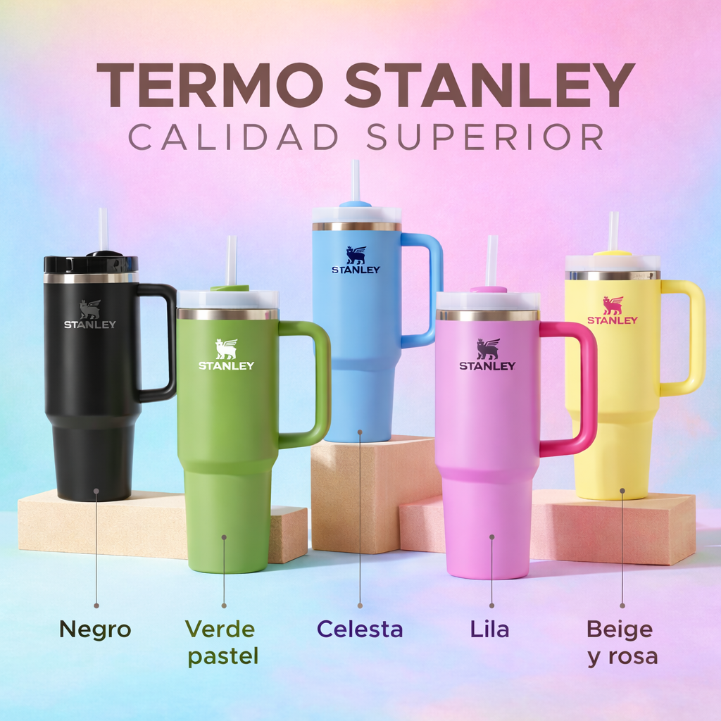 🧊☕🌟STANLEY TERMO DE ACERO INOXIDABLE ❄🔥✨GARANTIZADO