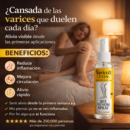 🐝Paga 1 lleva 2 Frascos de Veneno de abeja contra la VARICE + ULCERA + FLEBITIS// BEEVENOM 2X1 🐝 VARICOX VEINⓇ