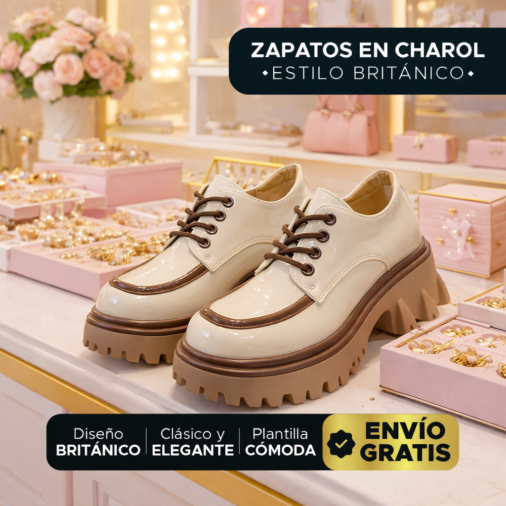 👑 Oxford Royale™ – Zapatos de Charol Estilo Británico para Mujer 💎👞