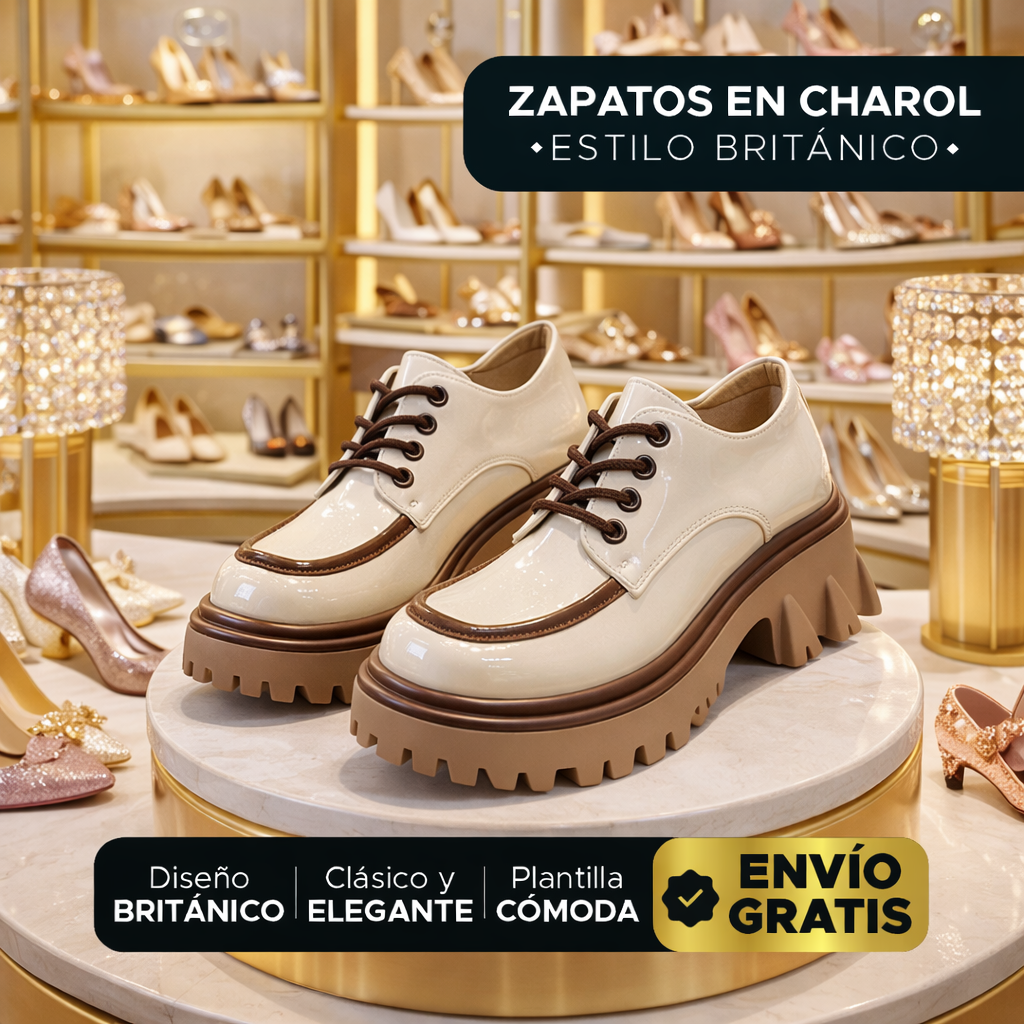 👑 Oxford Royale™ – Zapatos de Charol Estilo Británico para Mujer 💎👞
