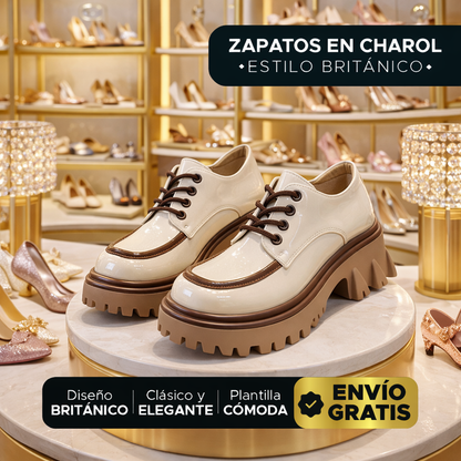 👑 Oxford Royale™ – Zapatos de Charol Estilo Británico para Mujer 💎👞