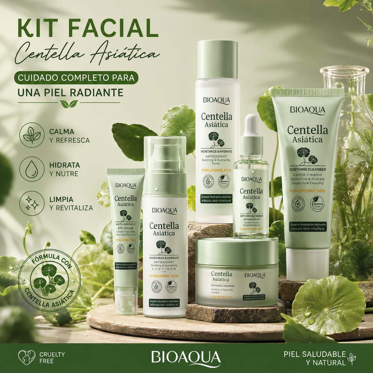 🌿✨ KIT REPARADOR DE CENTELLA X6 PRODUCTOS ✨🌿