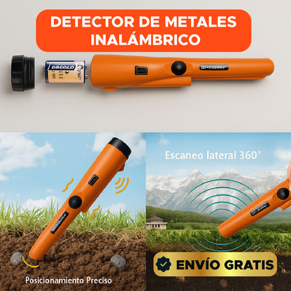 🏅🎛️ DETECTOR DE METALES INALÁMBRICO 🔦📍