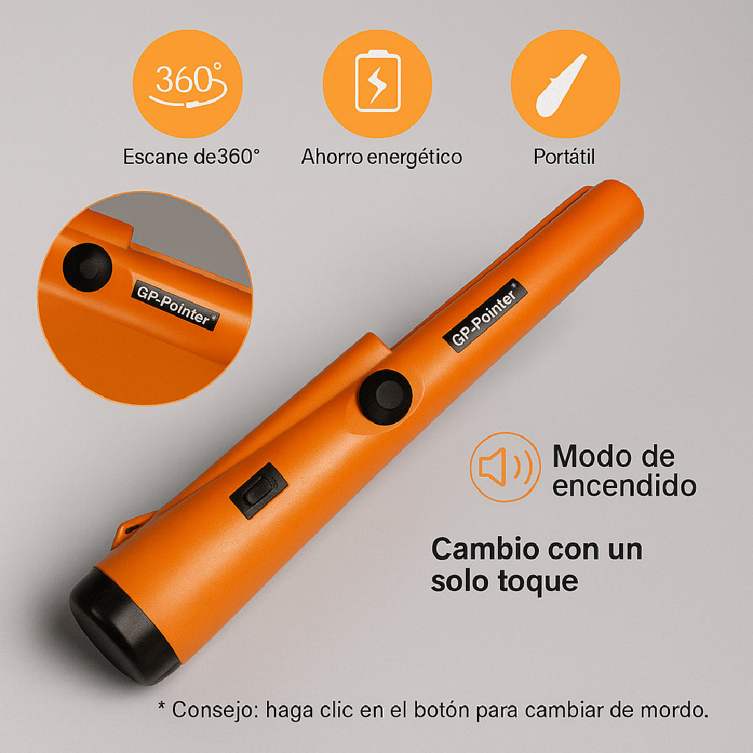 🏅🎛️ DETECTOR DE METALES INALÁMBRICO 🔦📍